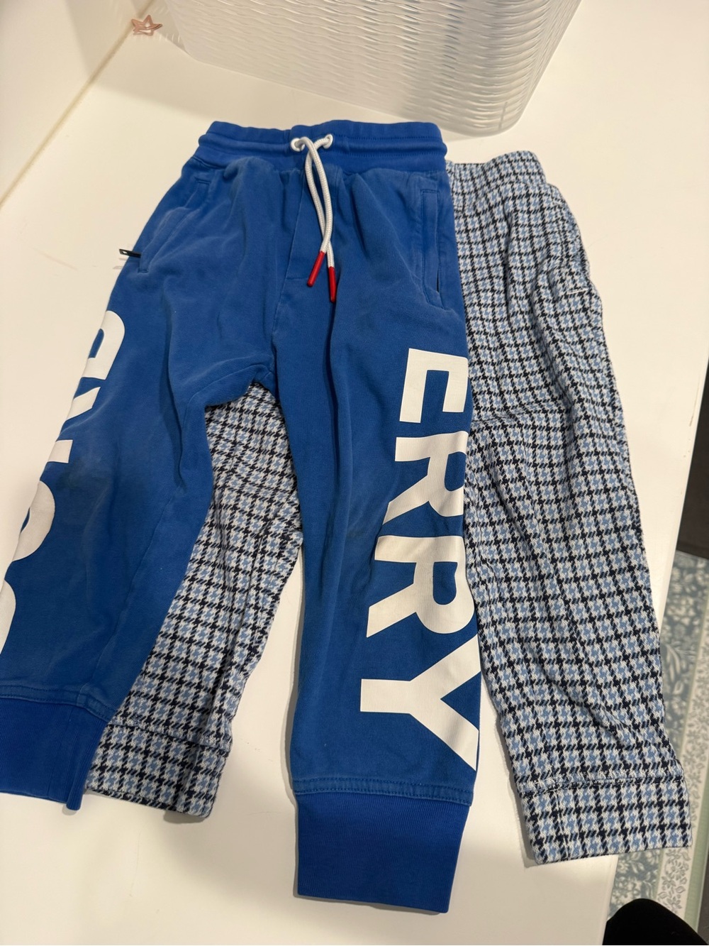 Burberry and Janie and Jack bundle Blue Graphic Sweatpants for Kids